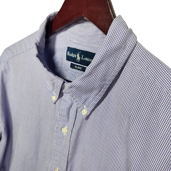 Ralph Lauren Other - Ralph Lauren Men's Blake Blue Checkered Shirt Long Sleeve XXL